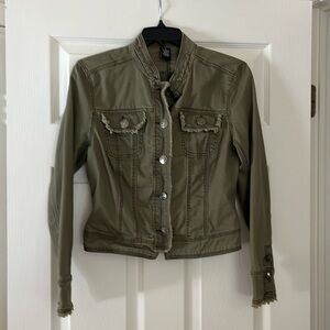 Kikit jacket, M, olive camo green